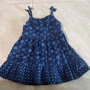 Carter's Navy and Light Blue Star Pattern Dress